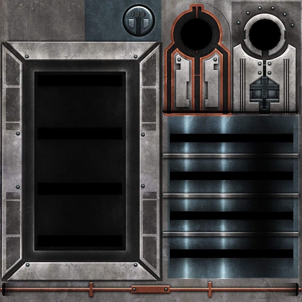 Low Poly Sci-Fi Assets Low-poly 3D model_7