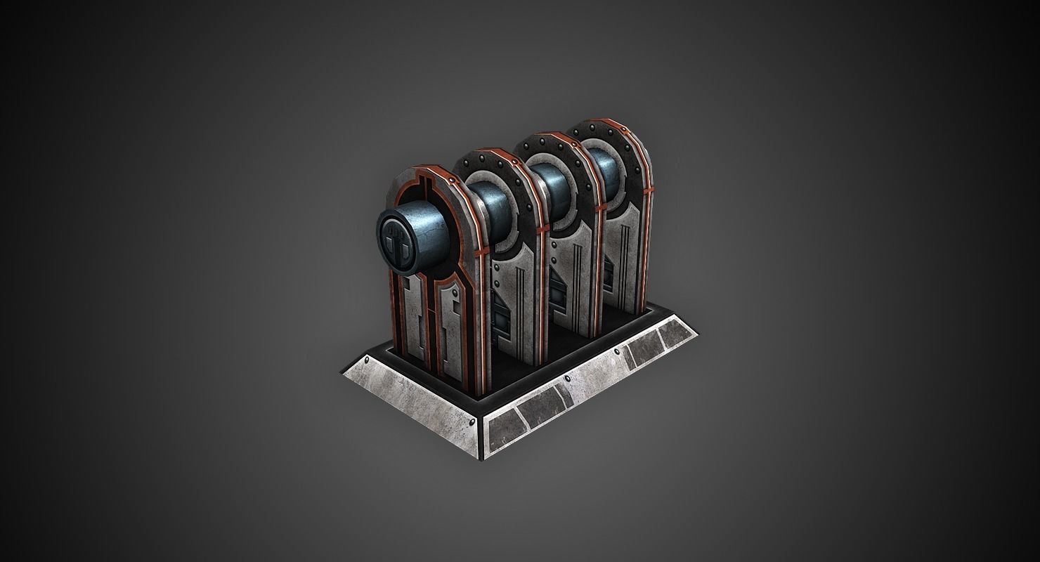 Low Poly Sci-Fi Assets Low-poly 3D model_3