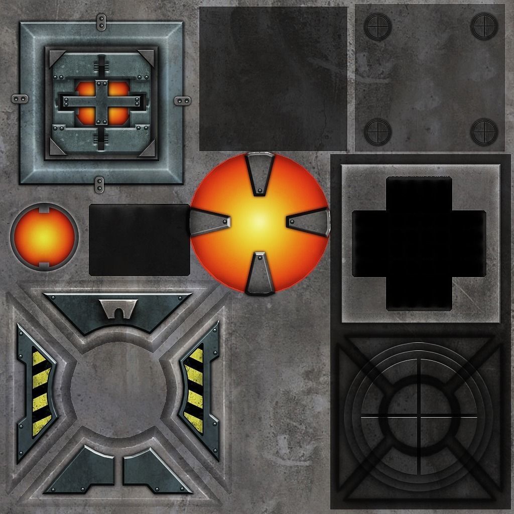 Low Poly Sci-Fi Assets Low-poly 3D model_10