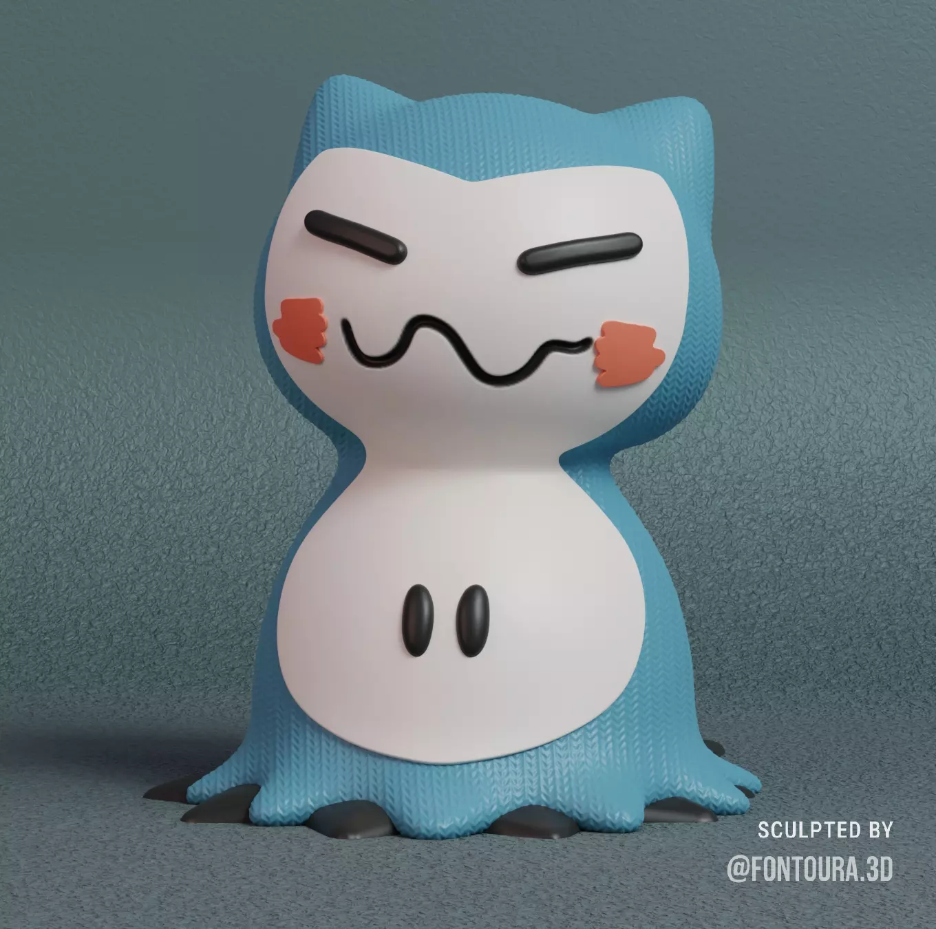 Pokemon - Mimikyu Snorlax 3MF MULTICOLOR 3D print model