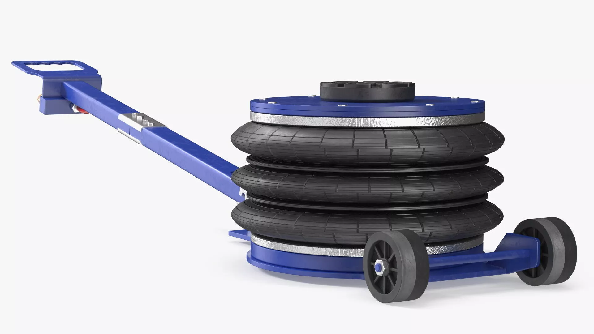 Triple Bellows Pneumatic Jack Tool Rigged for Maya 3D model