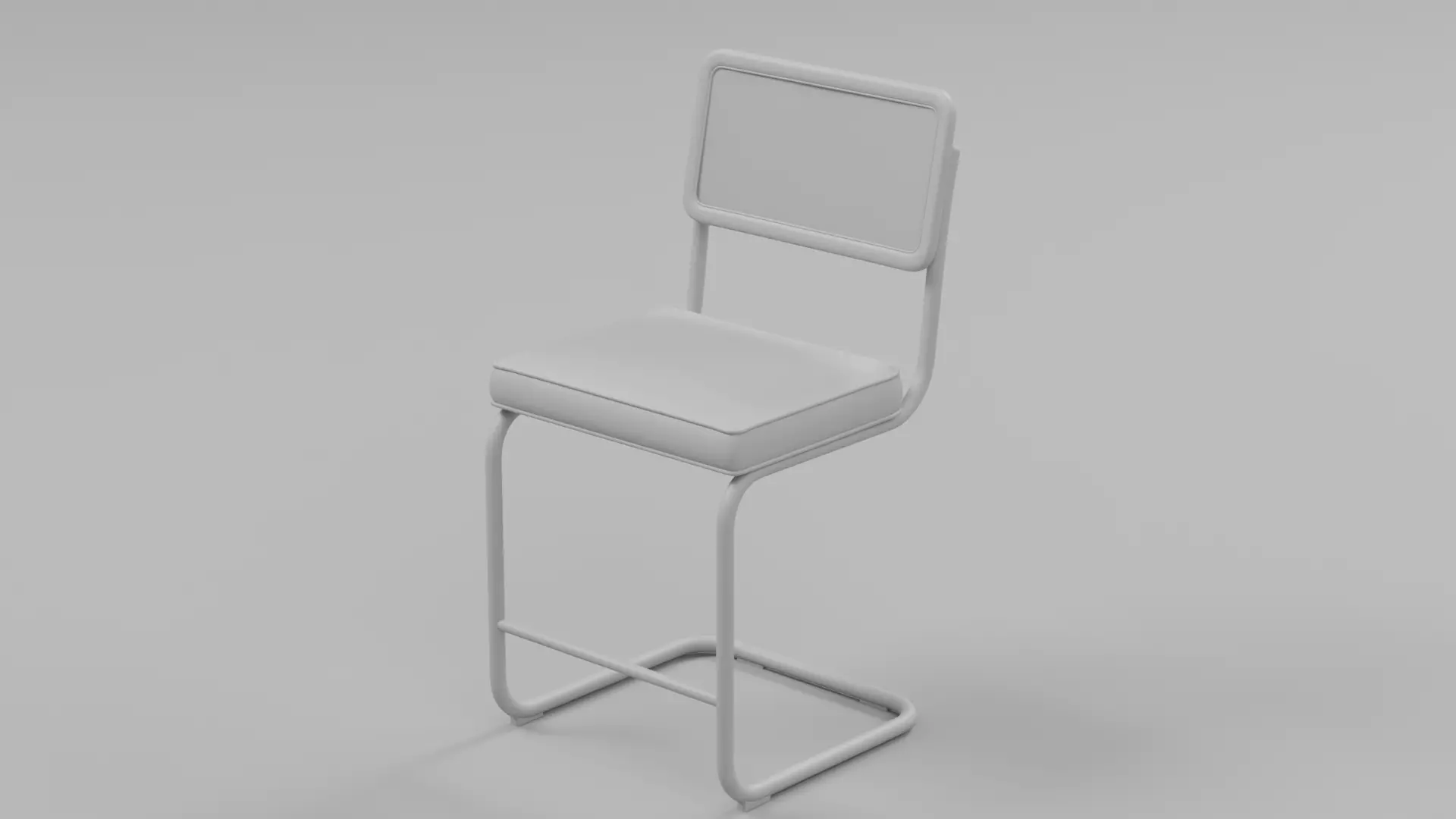 Cesca Style Cantilever Chair - Sample File 3D model