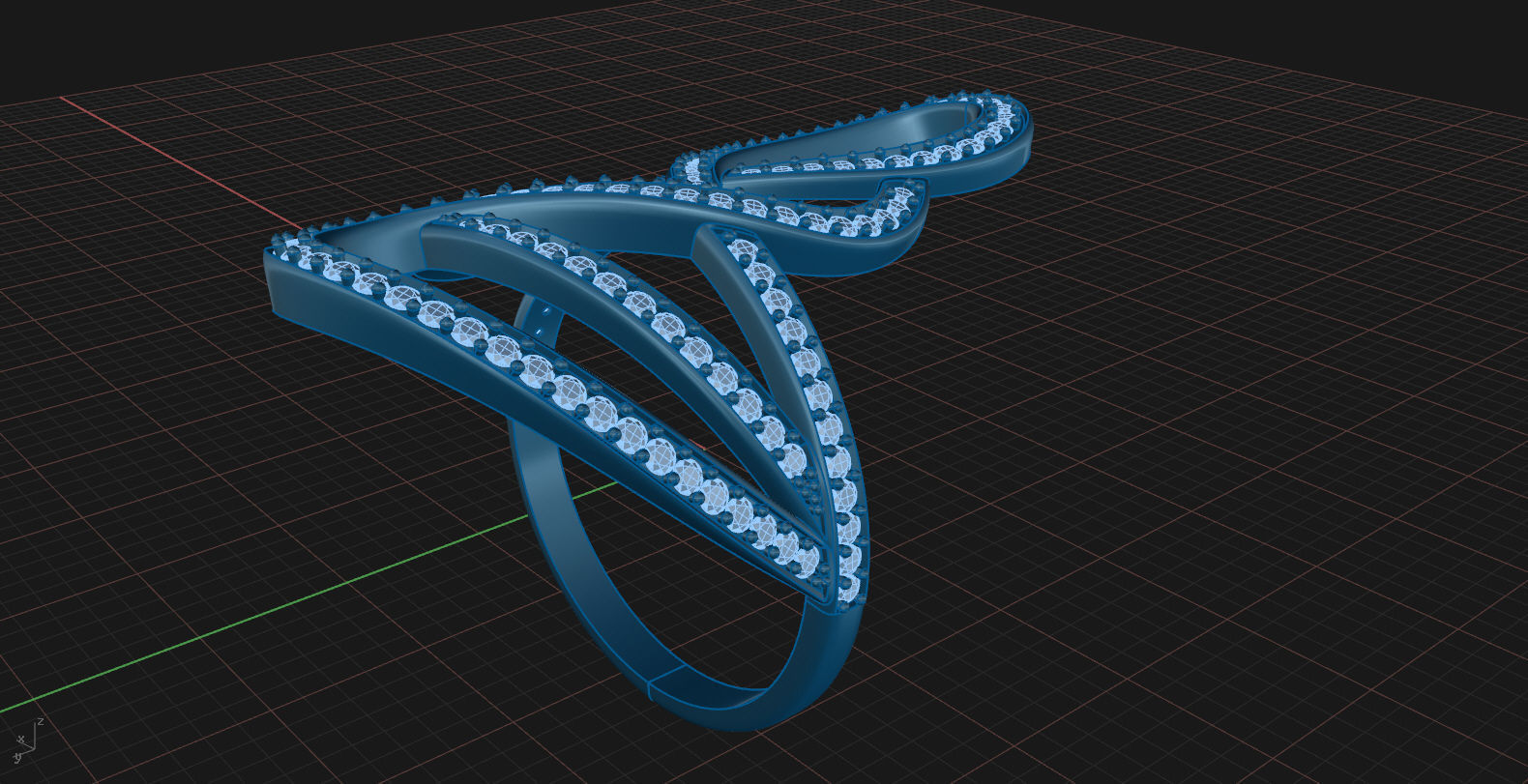 ring tangle 001 3D print model_5