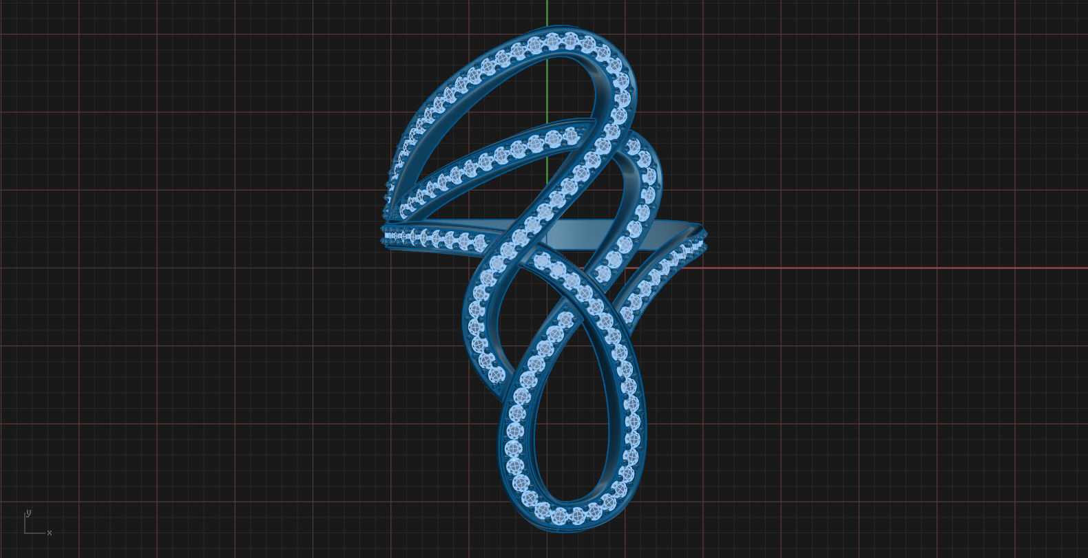 ring tangle 001 3D print model_7