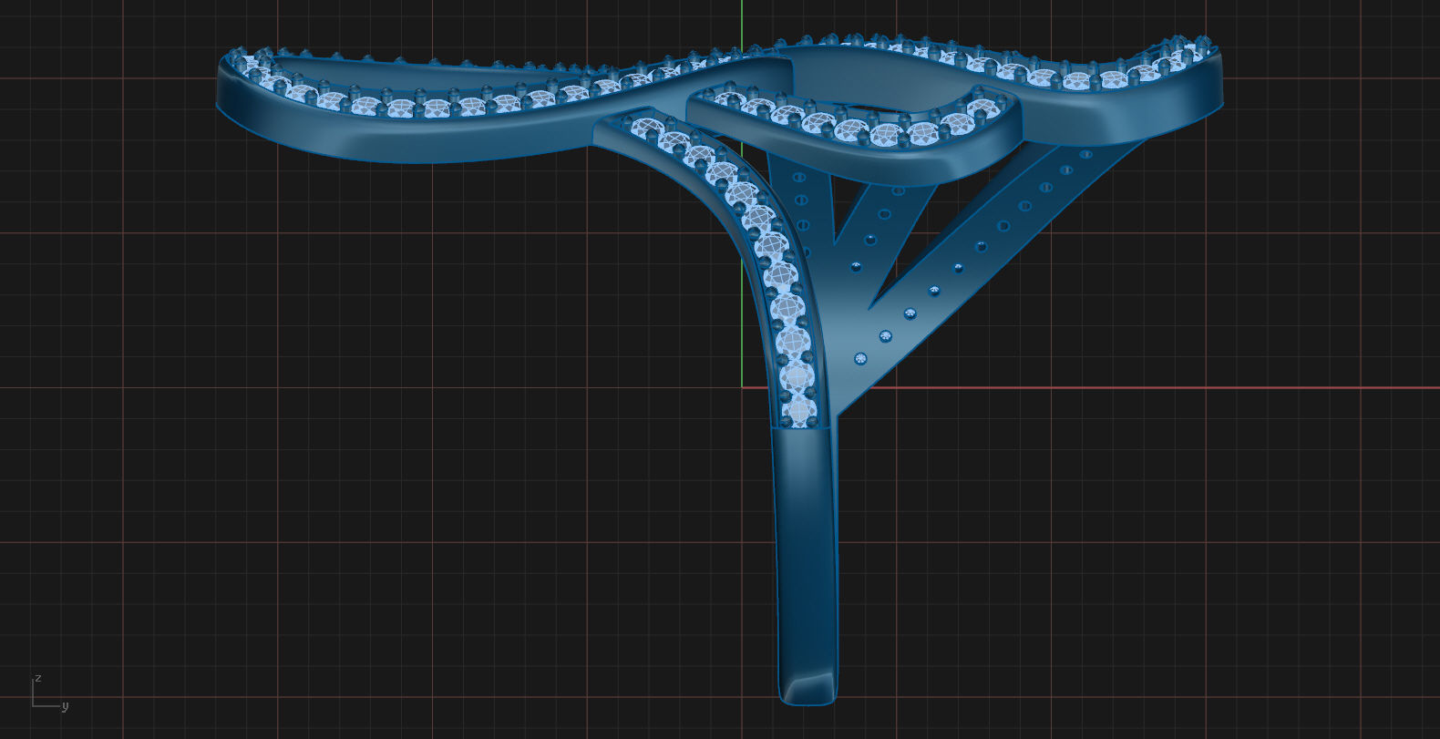 ring tangle 001 3D print model_8