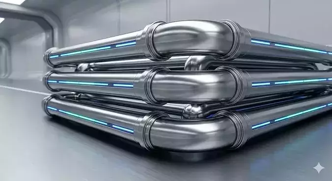 Sci-Fi Industrial Modular Pipeline Set 
