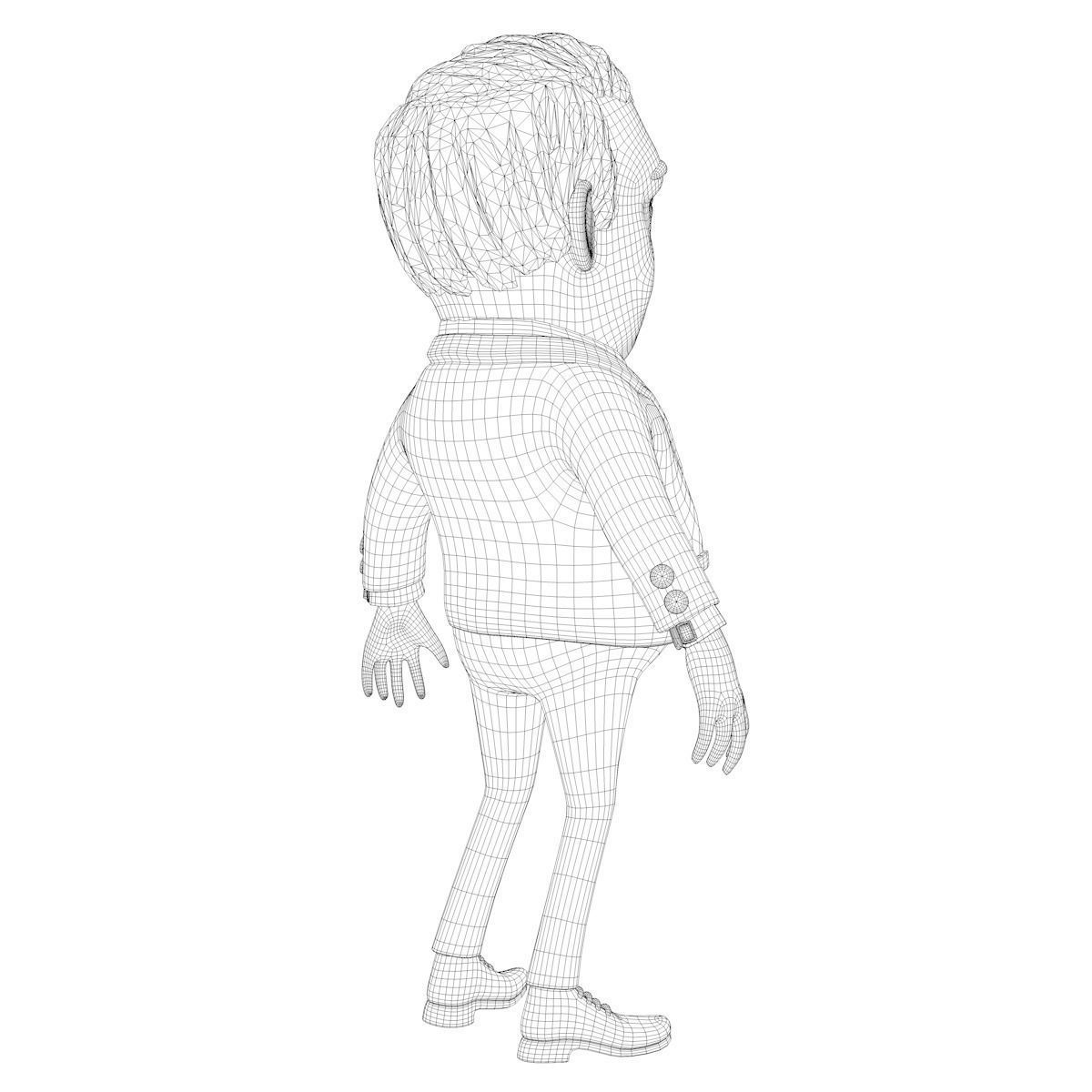 Boss Cartoon Character 3D model_5