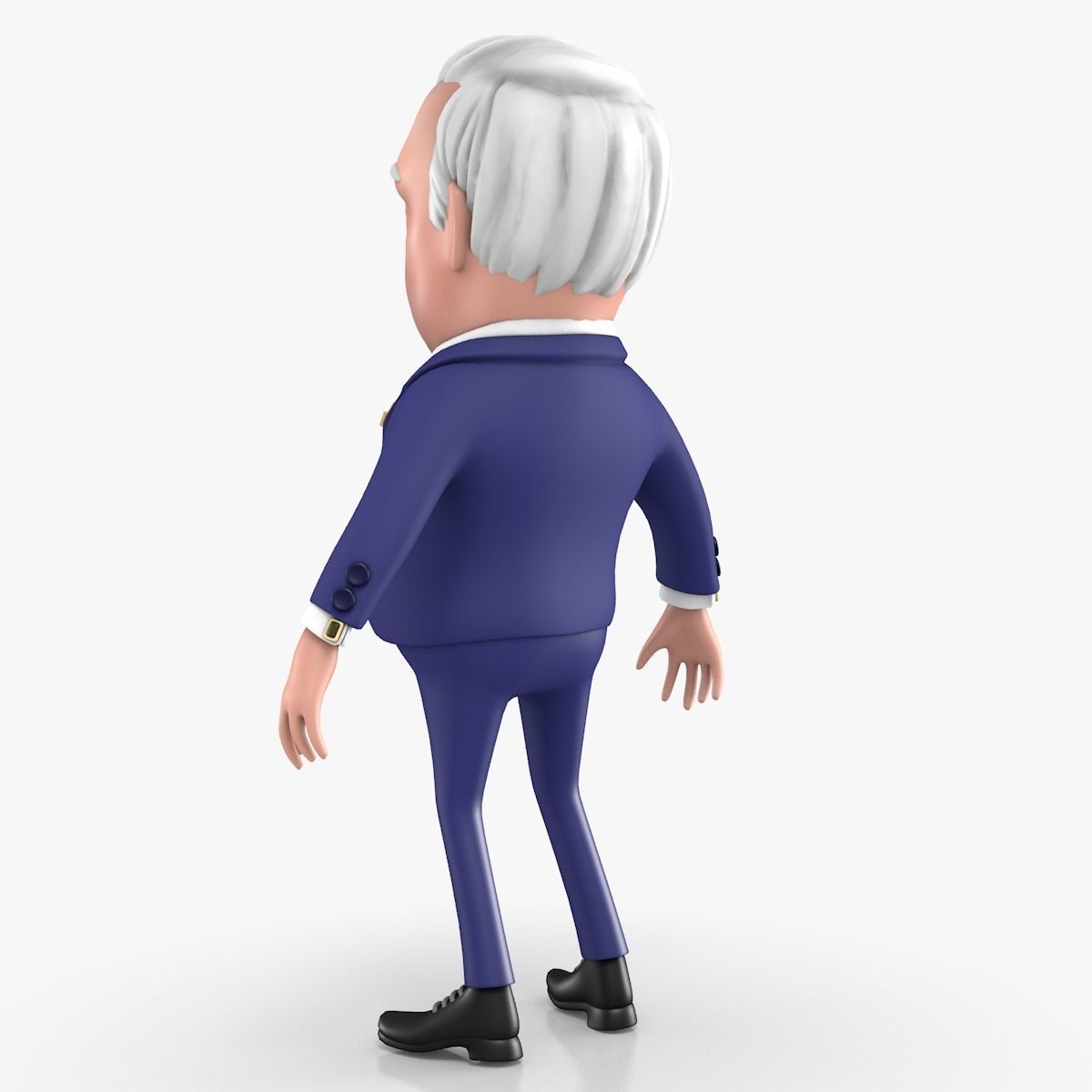 Boss Cartoon Character 3D model_3