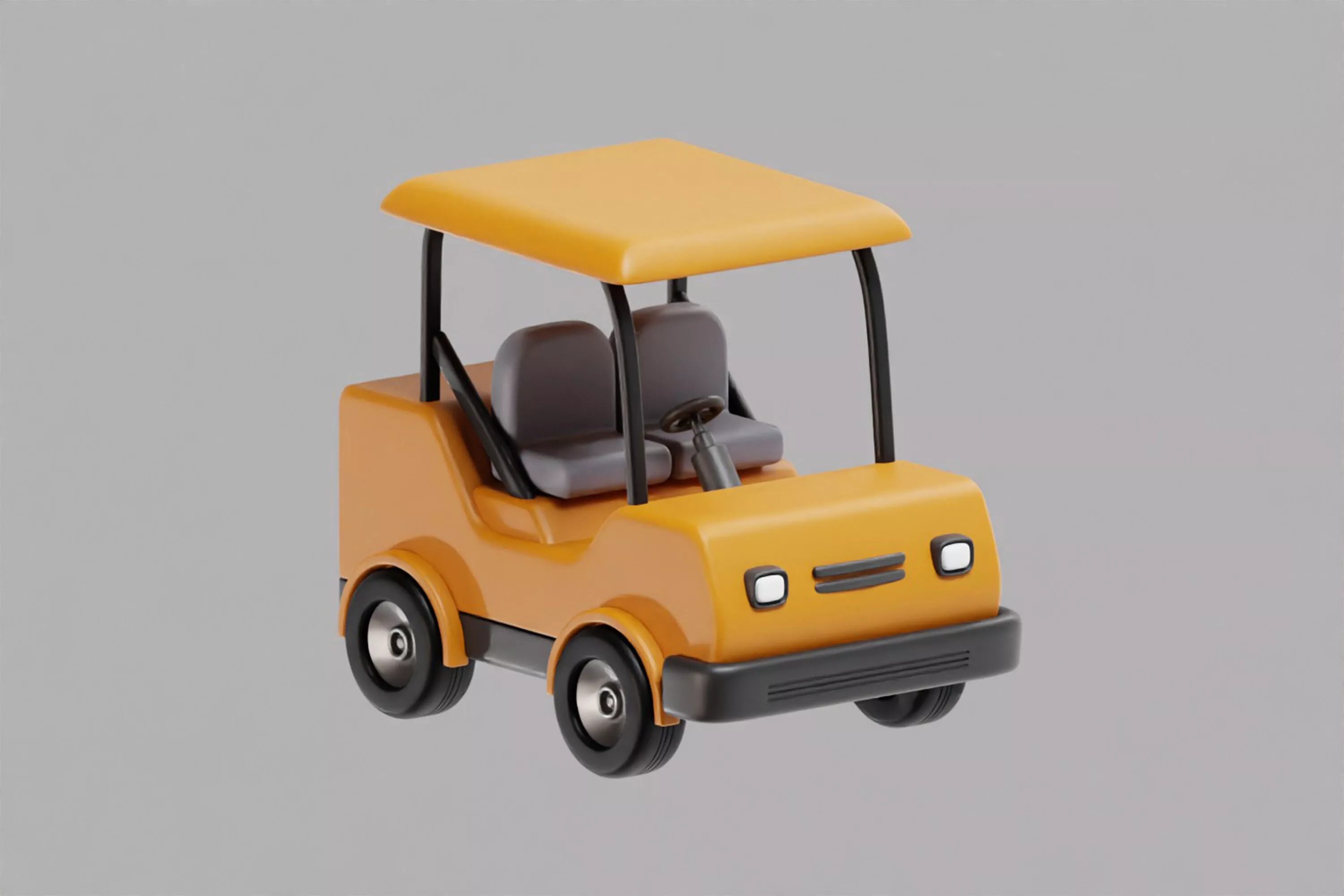 Golf Cart Low-poly 3D model
