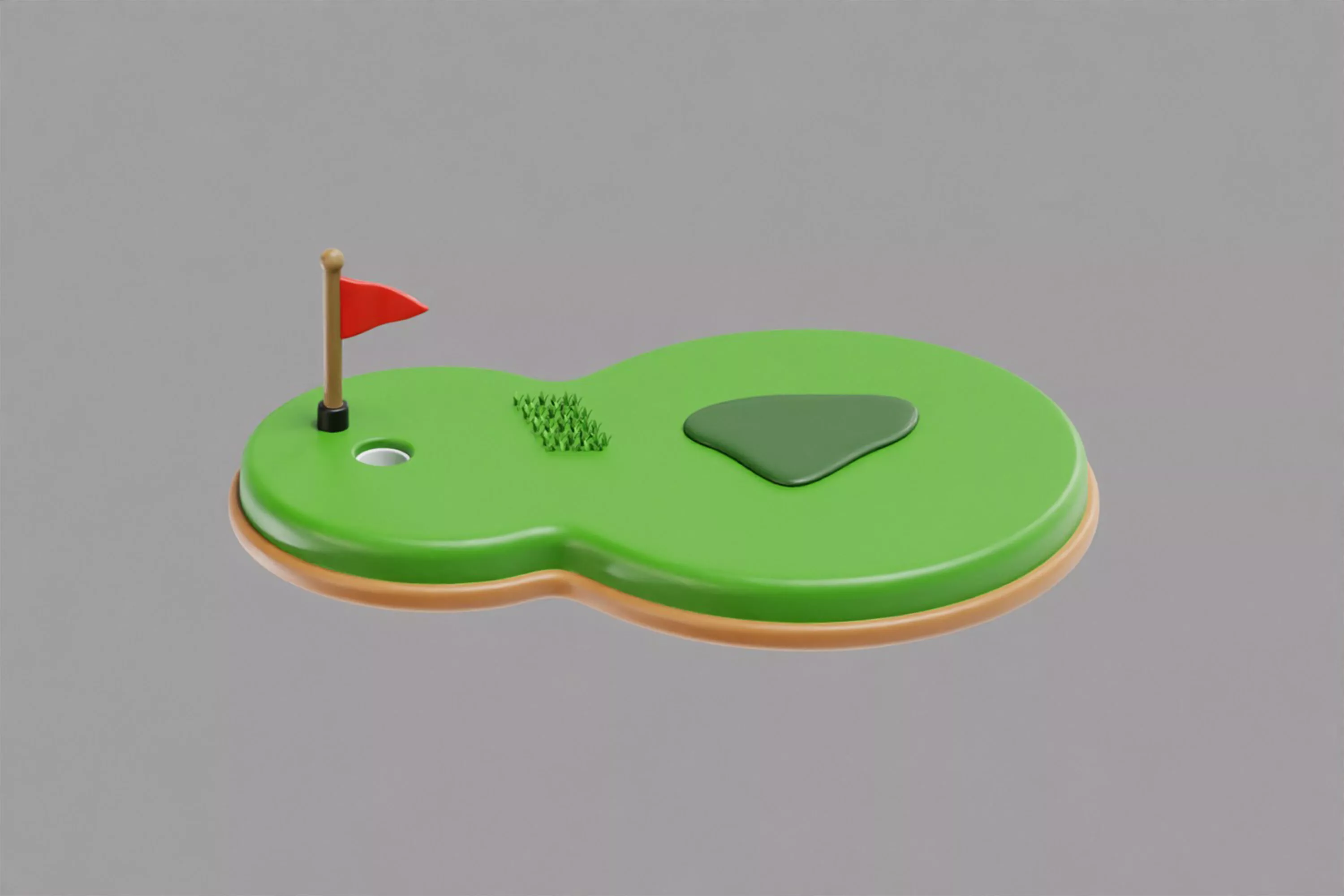 Golf Course Low-poly 3D model