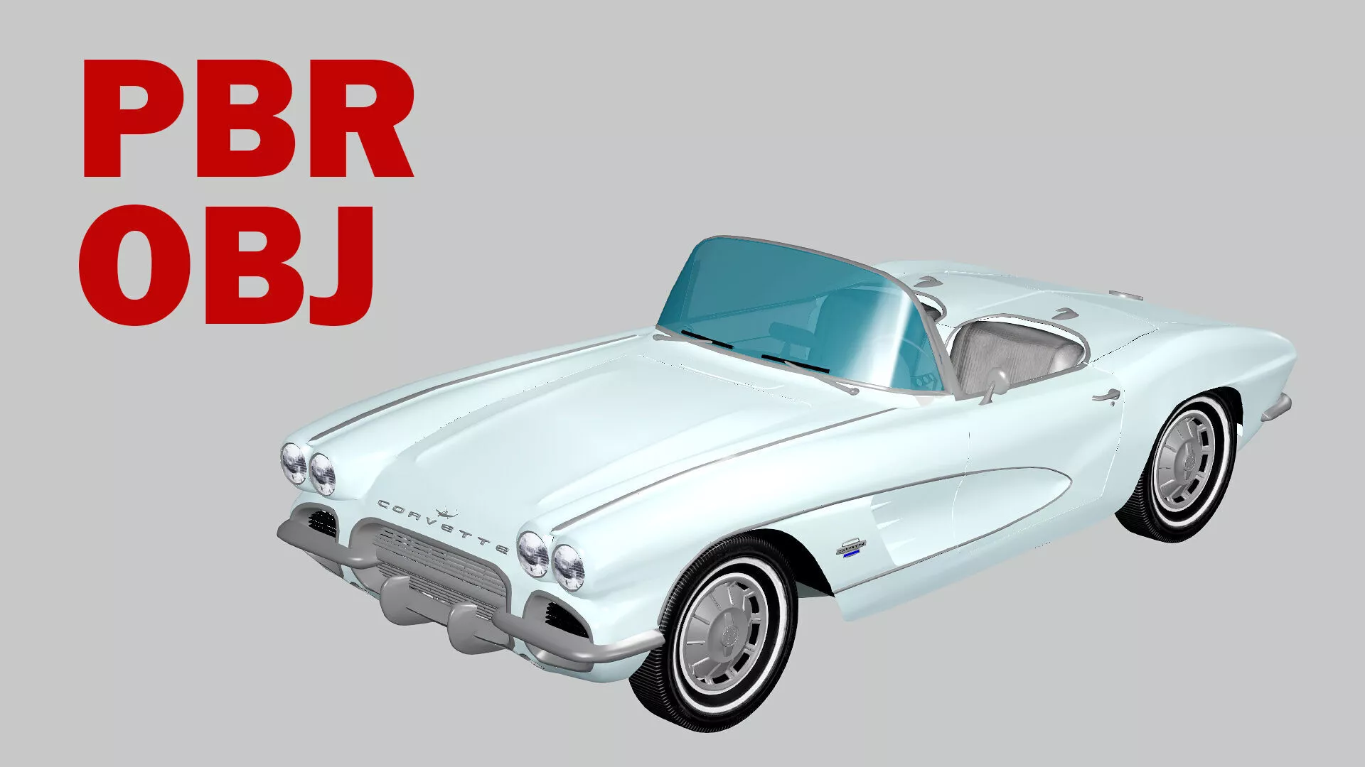 Chevrolet Impala Convertible 1961 3D Model Low-poly 3D model