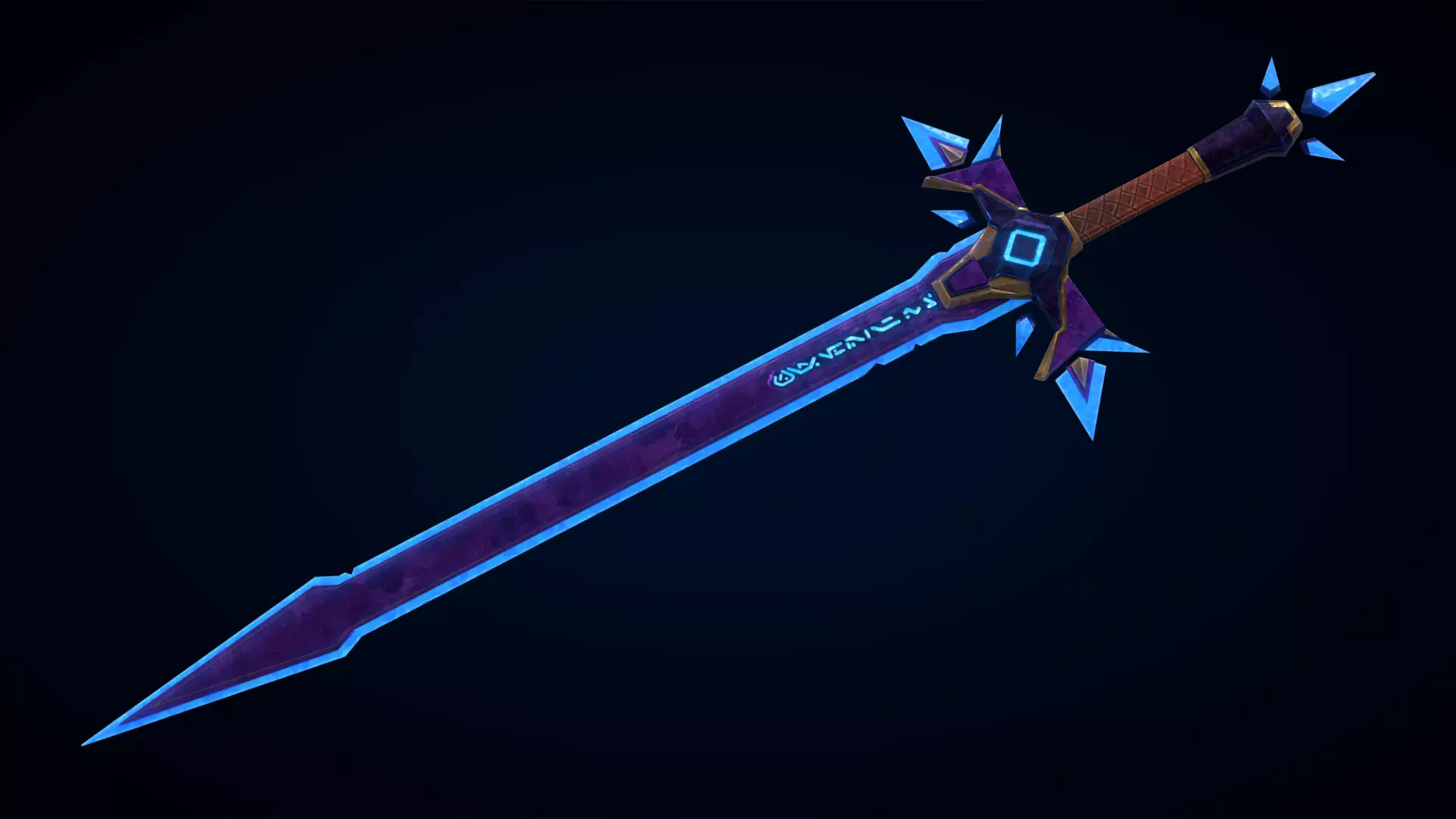 Stylized Sword Low-poly 3D model
