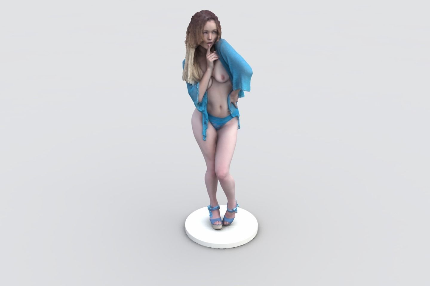 Sexy female in lingerie 3D print model_0