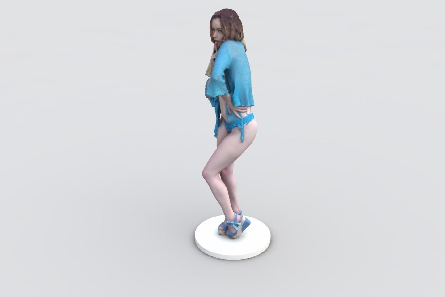Sexy female in lingerie 3D print model_1