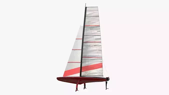 INEOS Britannia Racing Yacht AC75 3D model | CGTrader