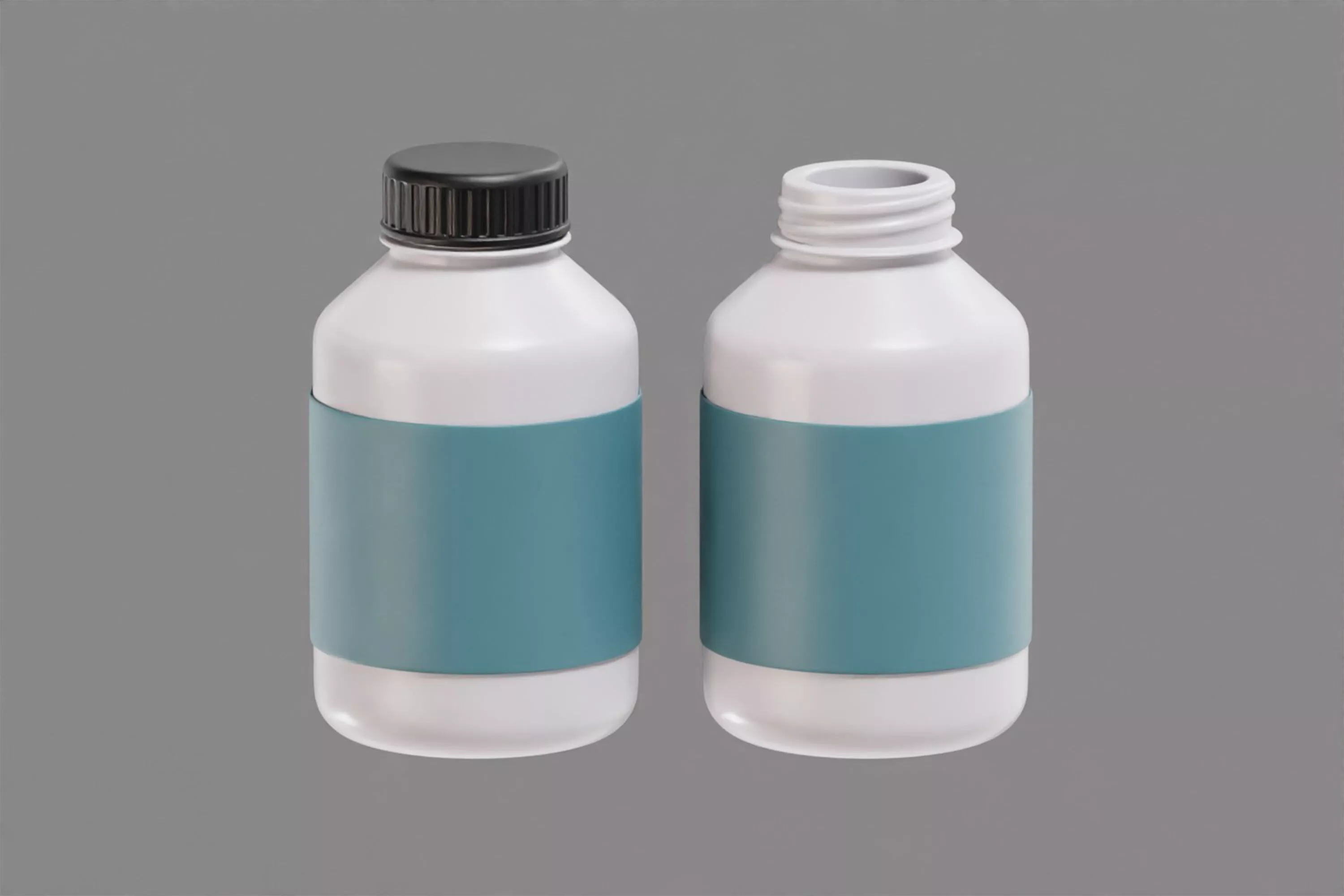 Medicine Bottle pill Container Low-poly 3D model