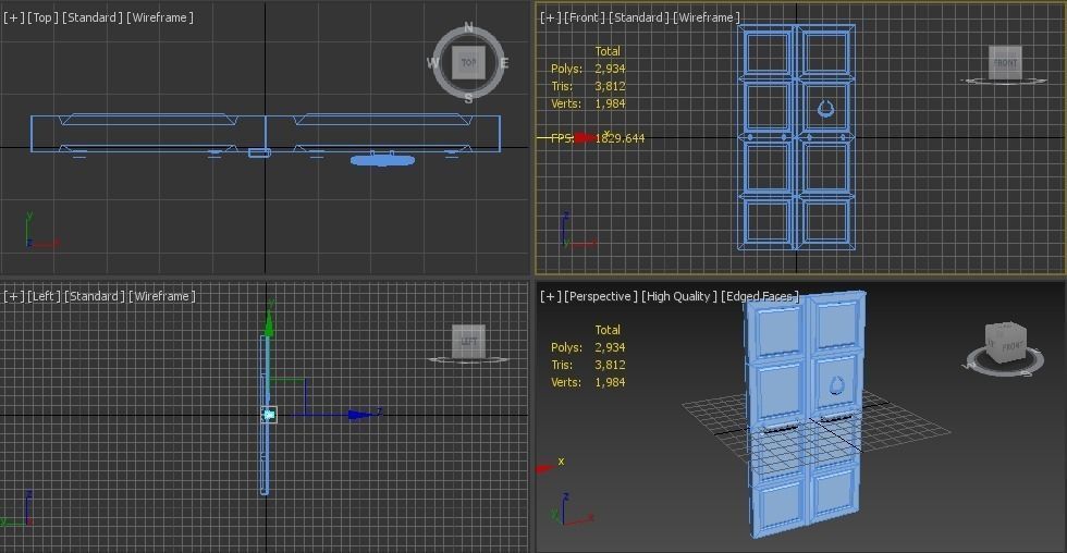 Middle Eastern Door Low-poly 3D model_0