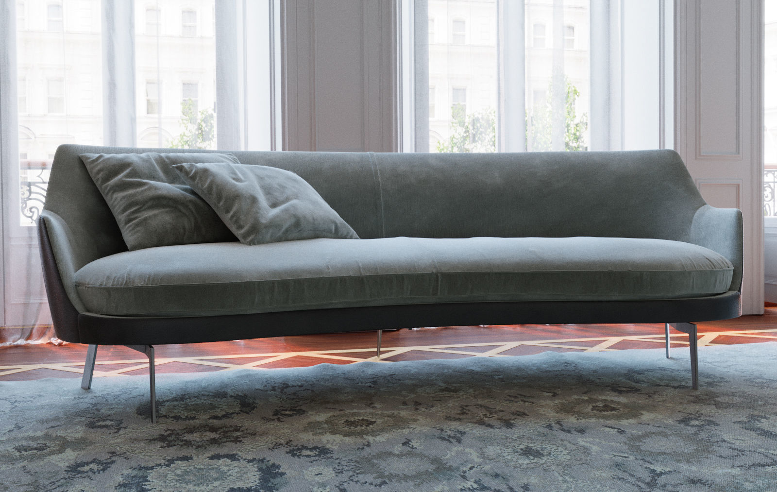 Flexform Guscio sofa ANTONIO CITTERIO  3D model_3