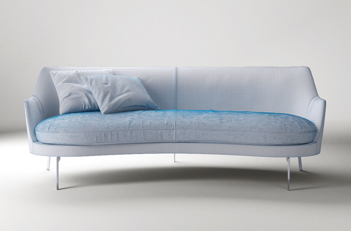 Flexform Guscio sofa ANTONIO CITTERIO  3D model_2