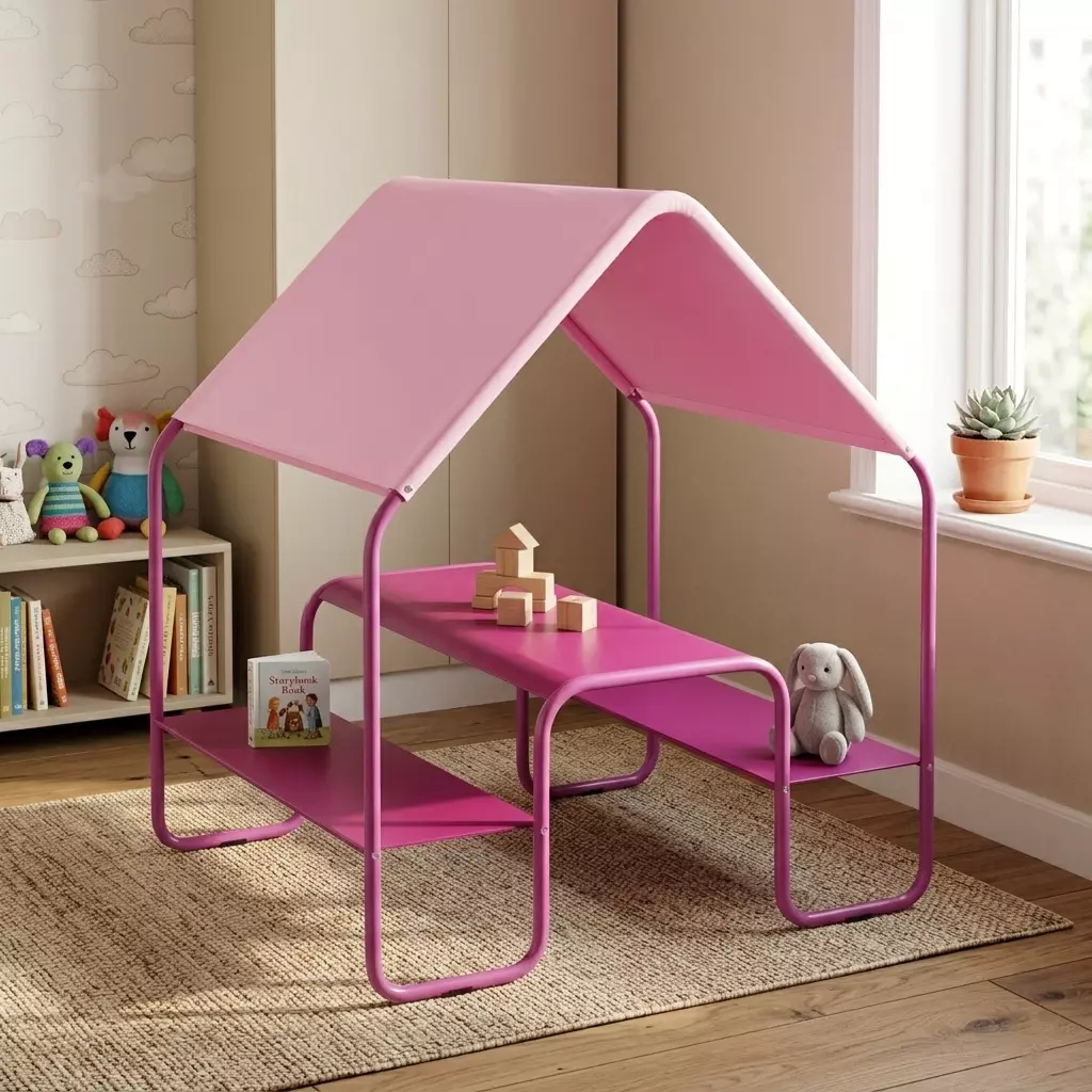 Kids Indoor Picnic Table with Canopy 3D model