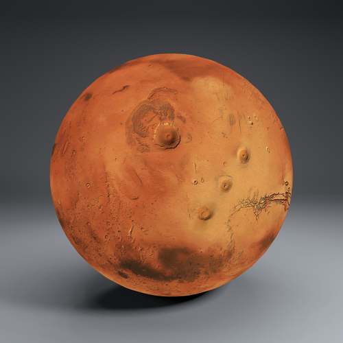 Mars 8k Globe 3D model