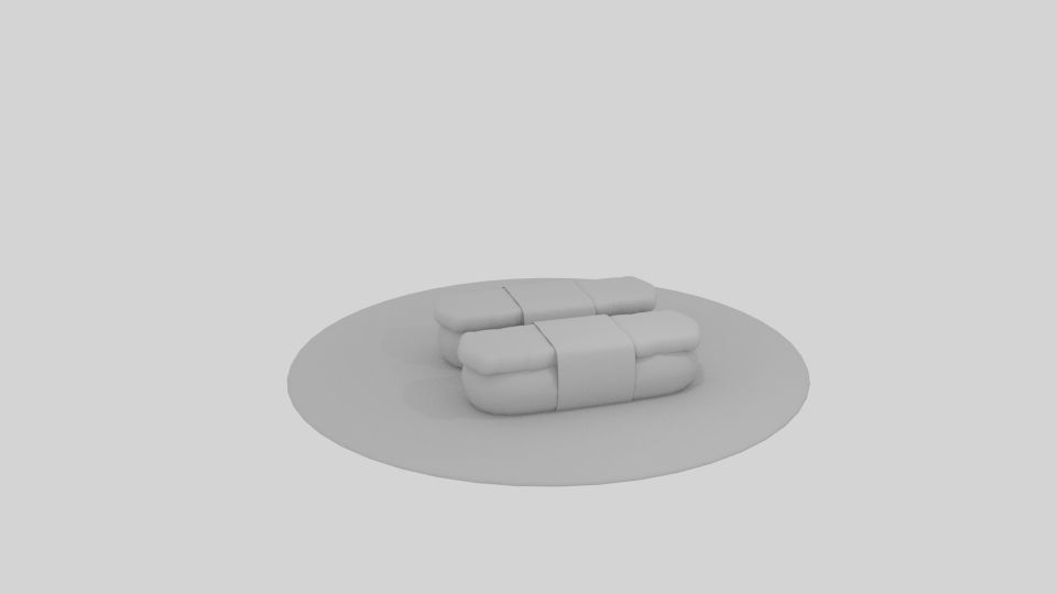  Salmon Sushi  Low-poly 3D model_4