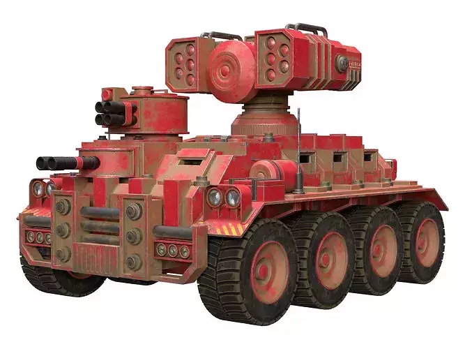 Military APC-1-Red-Dirty