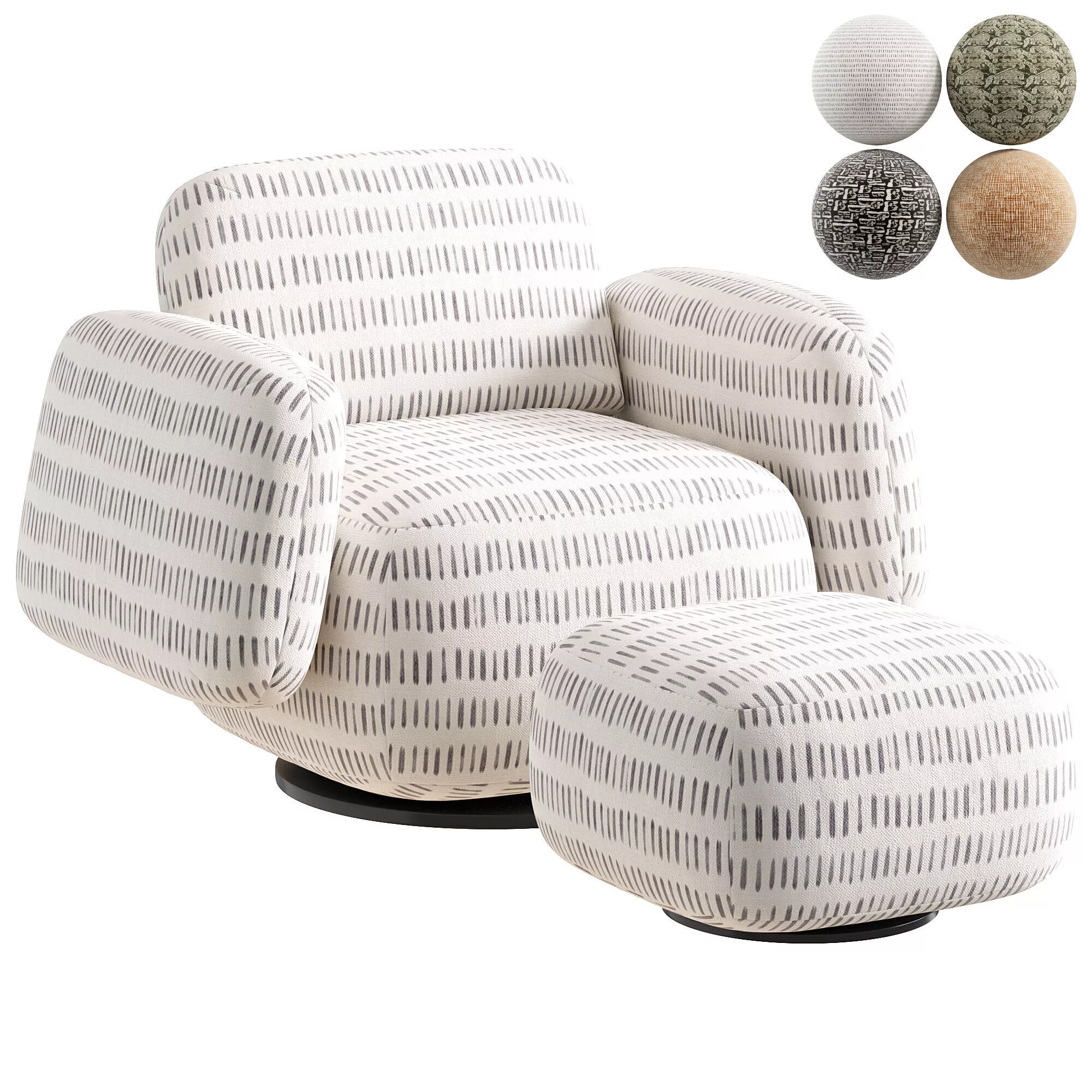 Swivel chair 3D model