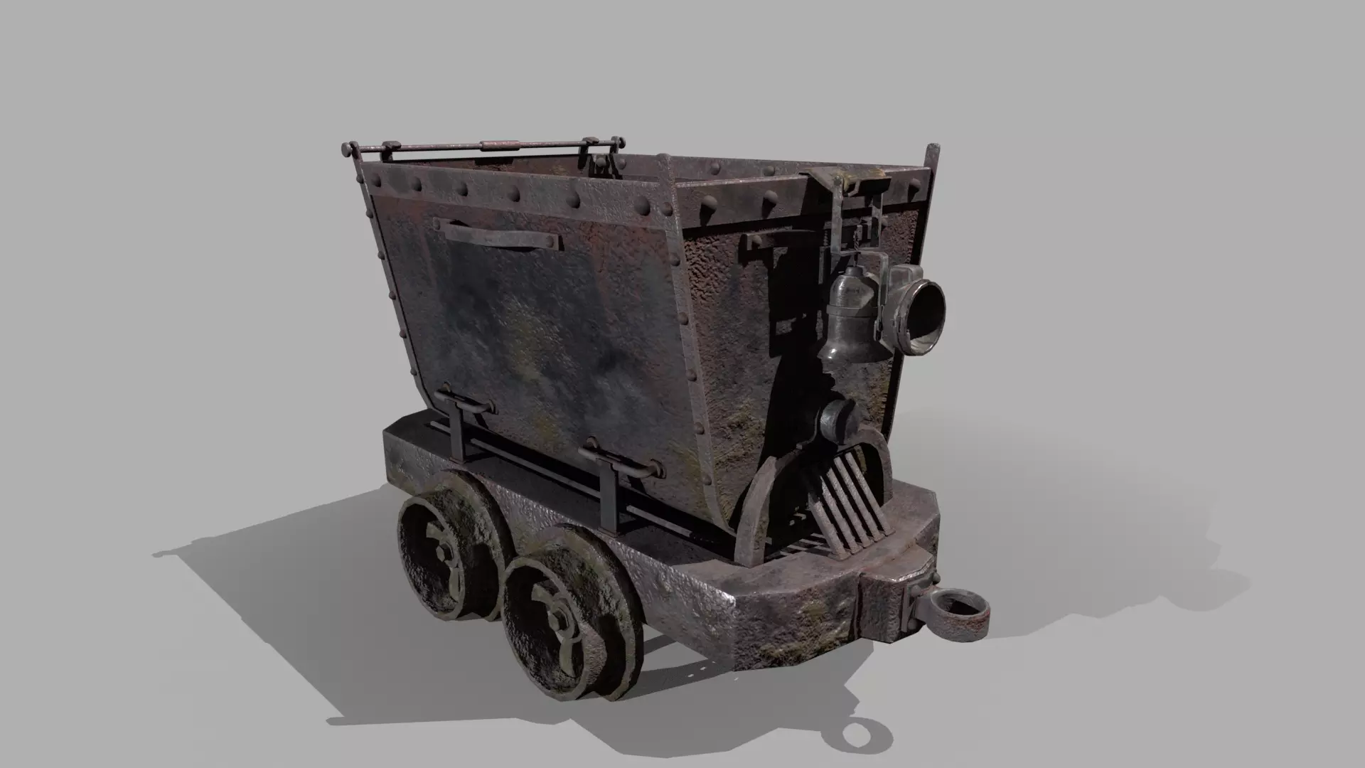 Minecart Low-poly 3D model