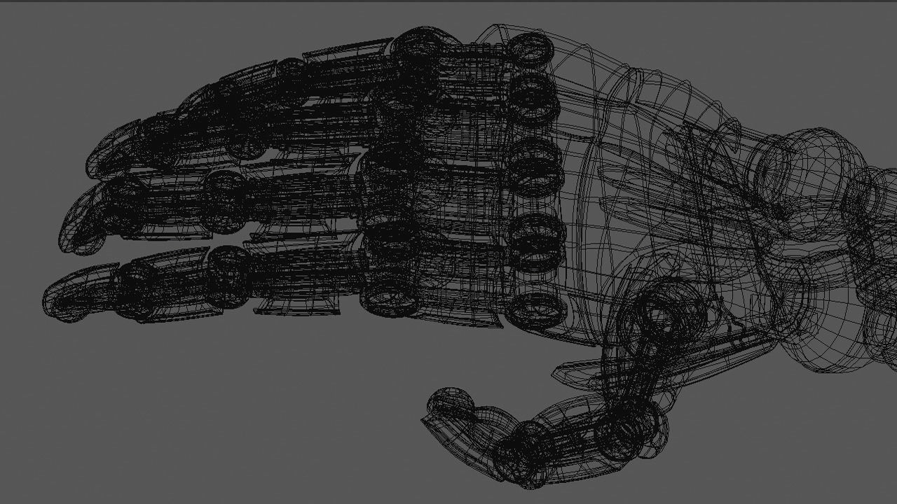 Robot Hand 3D model_3