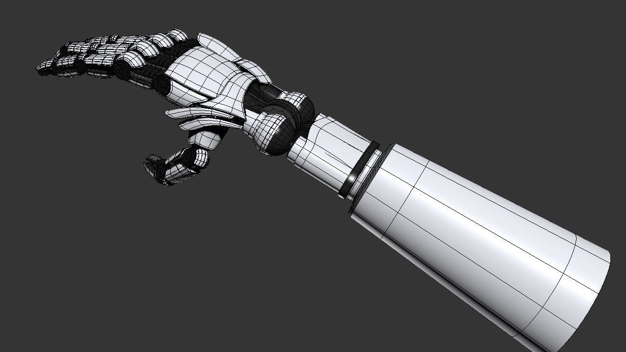 Robot Hand 3D model_1
