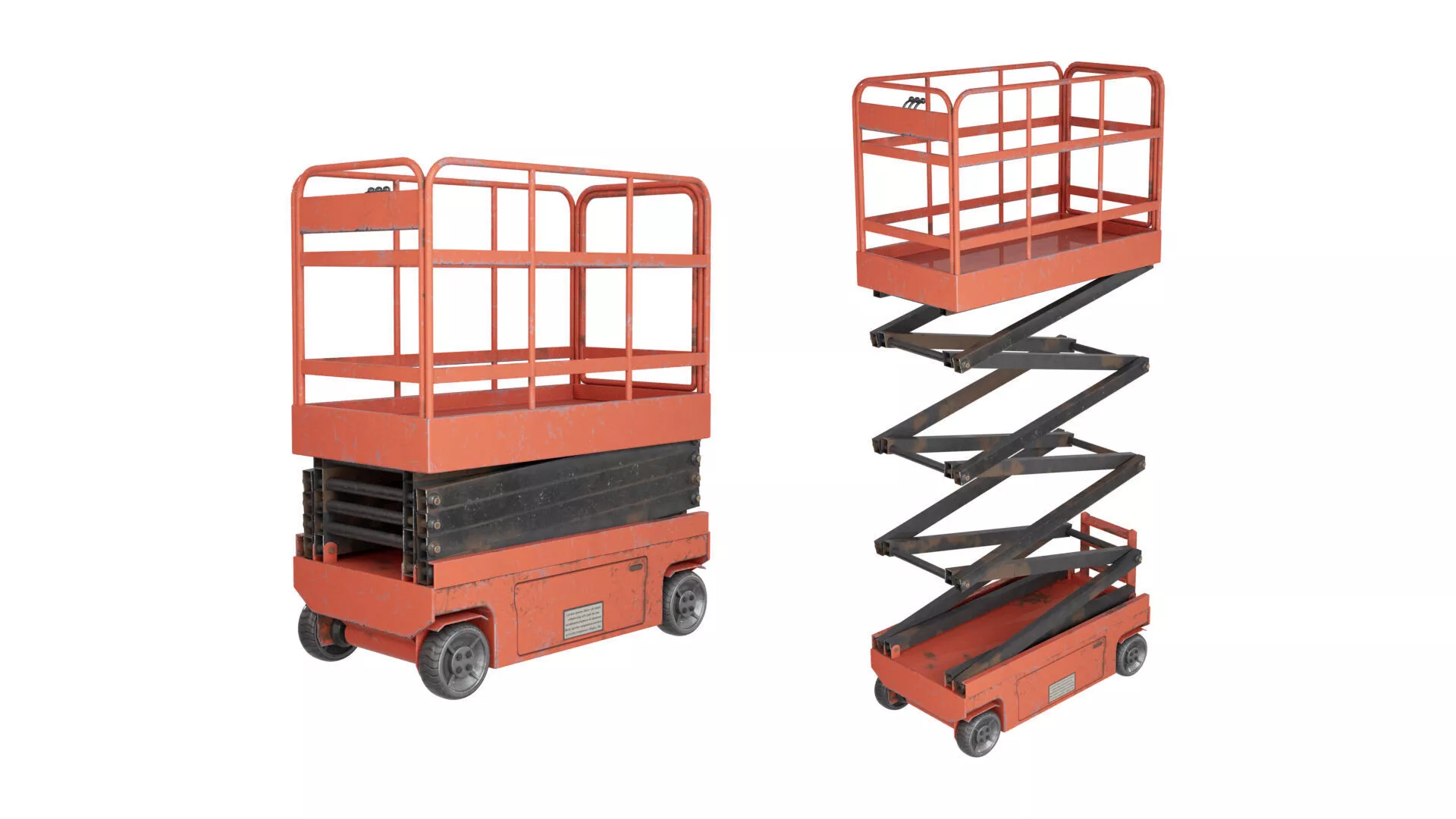 Platform Lift Truck Low-poly 3D model