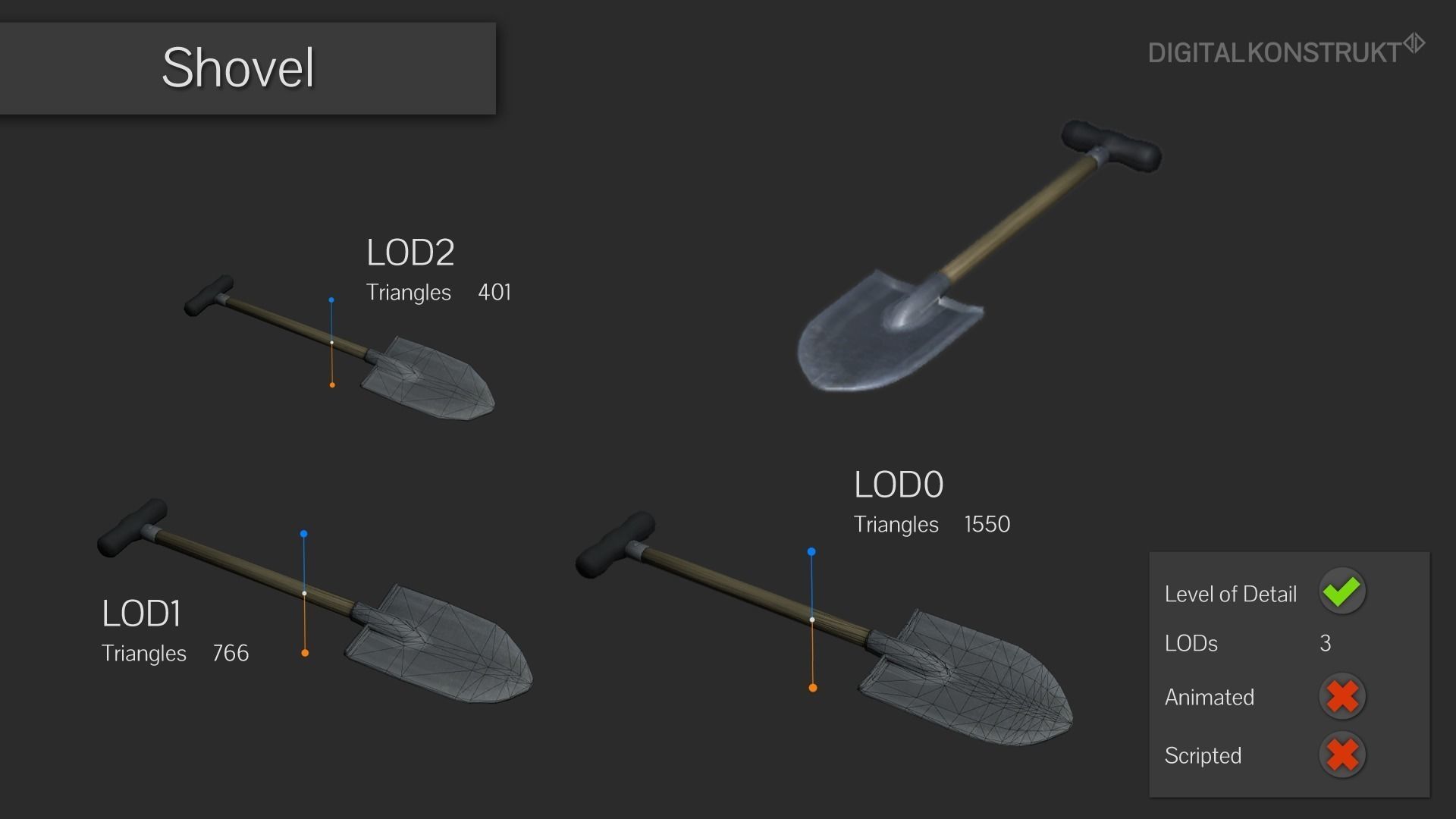 Outdoor Pack Vol 1 Low-poly 3D model_1