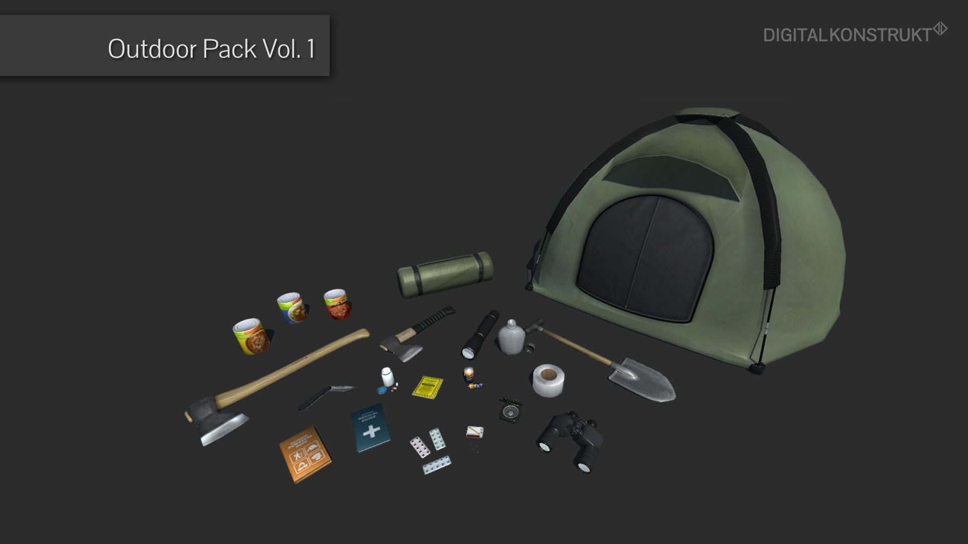 Outdoor Pack Vol 1 Low-poly 3D model_0