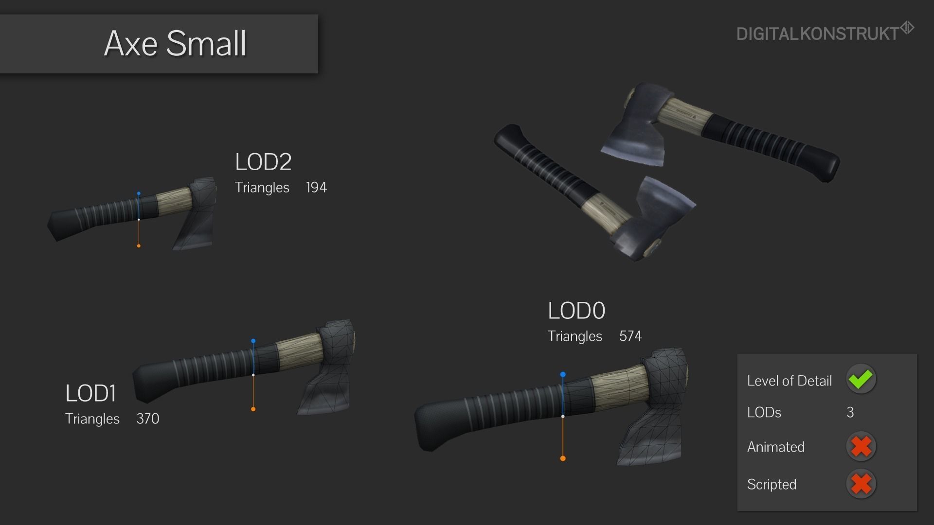 Outdoor Pack Vol 1 Low-poly 3D model_9