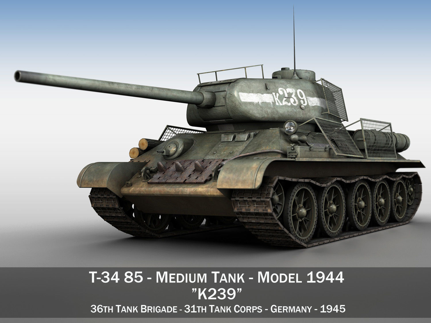 T-34 85 - Soviet medium tank - 239
