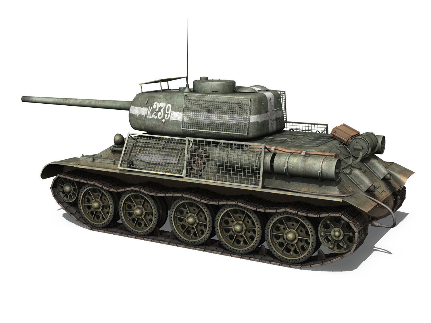 T-34 85 - Soviet medium tank - 239 3D model_3