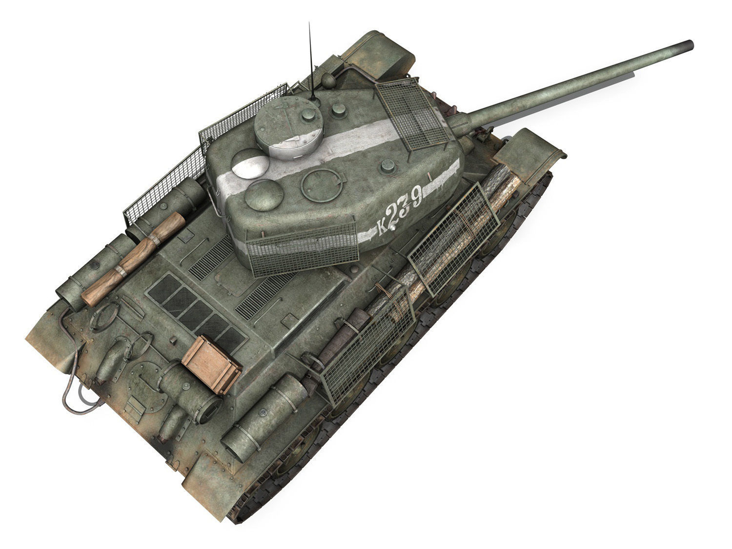 T-34 85 - Soviet medium tank - 239 3D model_10