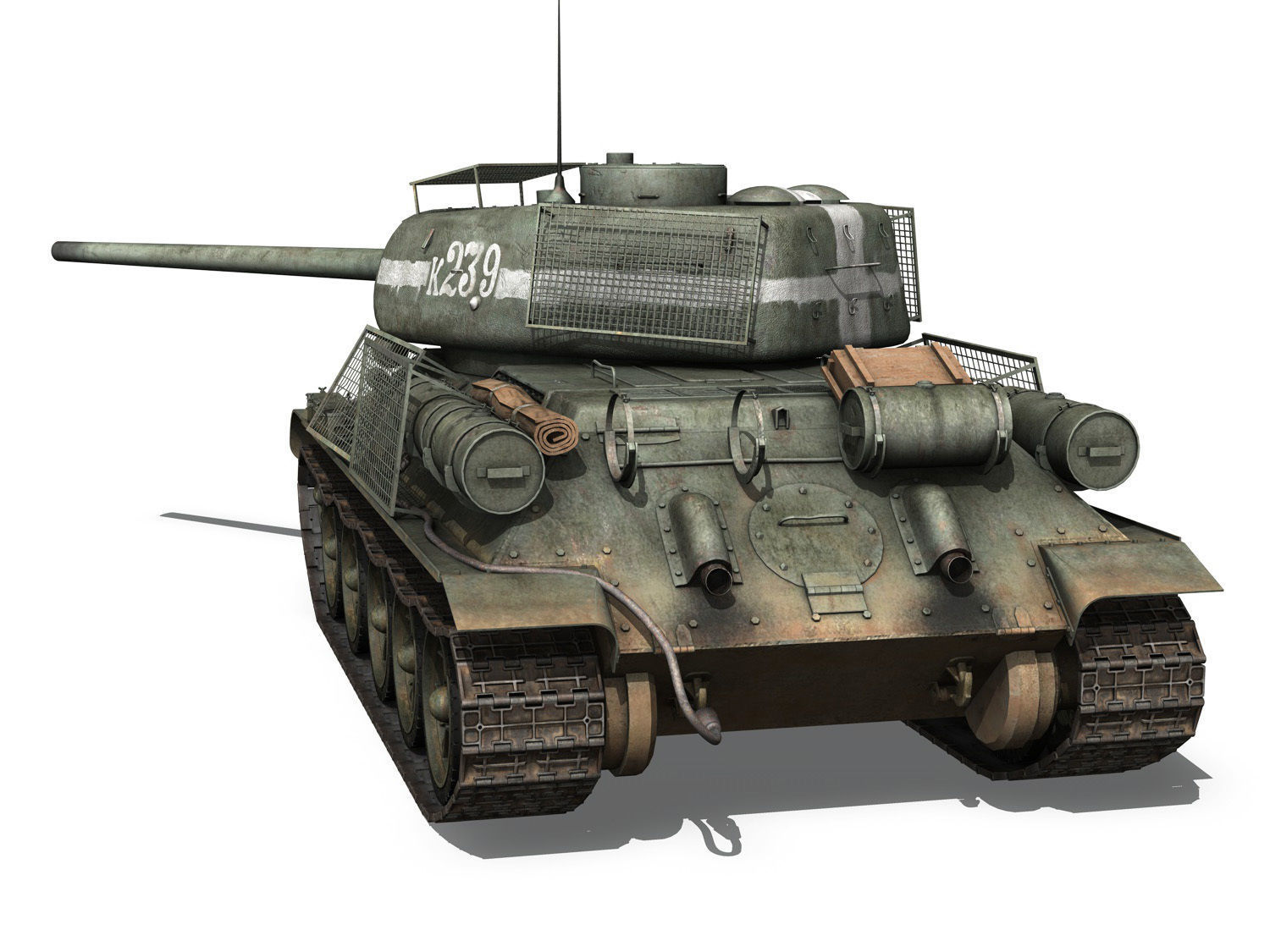 T-34 85 - Soviet medium tank - 239 3D model_5