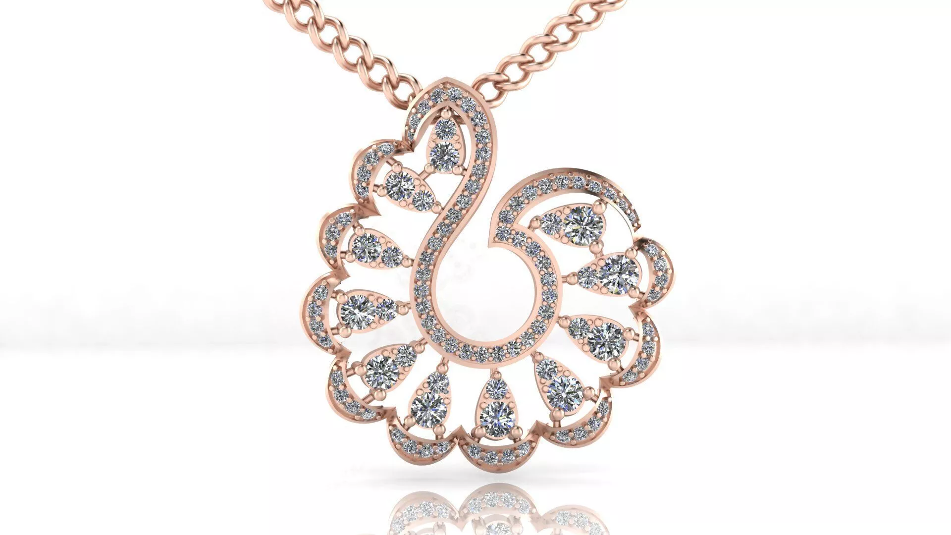 pear illusion high jewelry pendant 3D print model