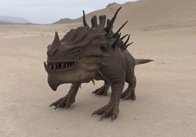 Sand dragon 3D model