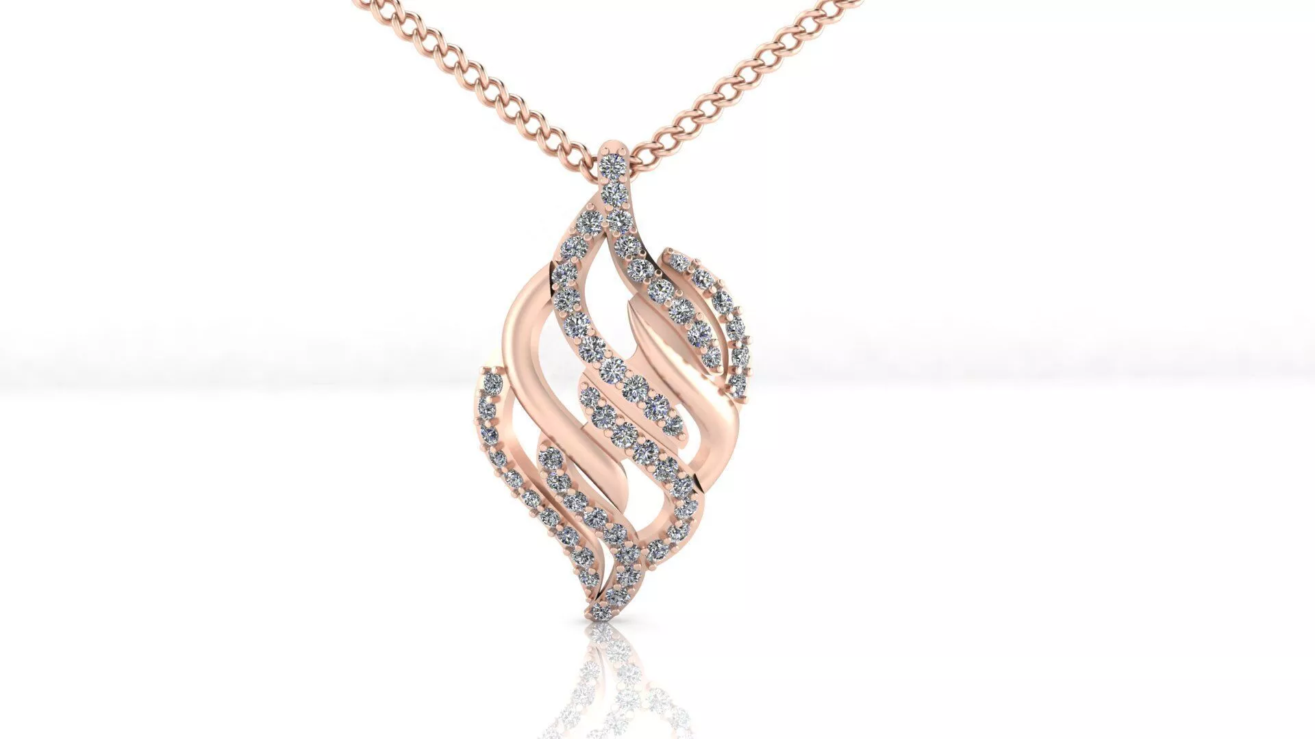 unique round diamond jewelry pendant 3D print model