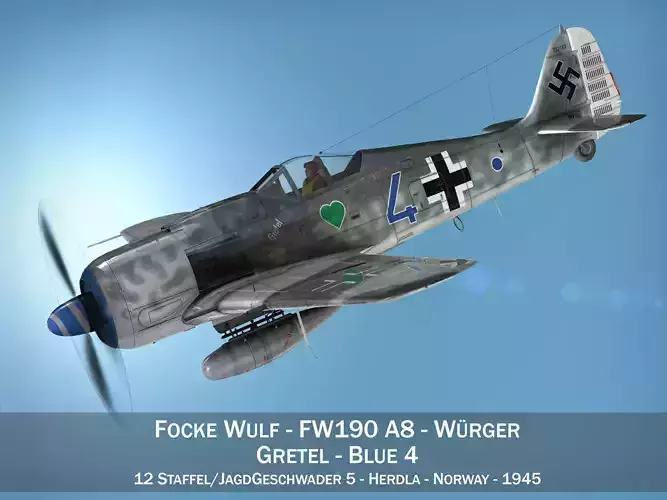 Focke Wulf - FW190 A8 - Blue 4