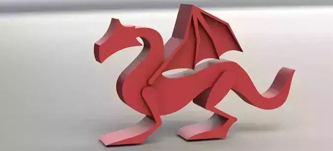Dragon made of paper