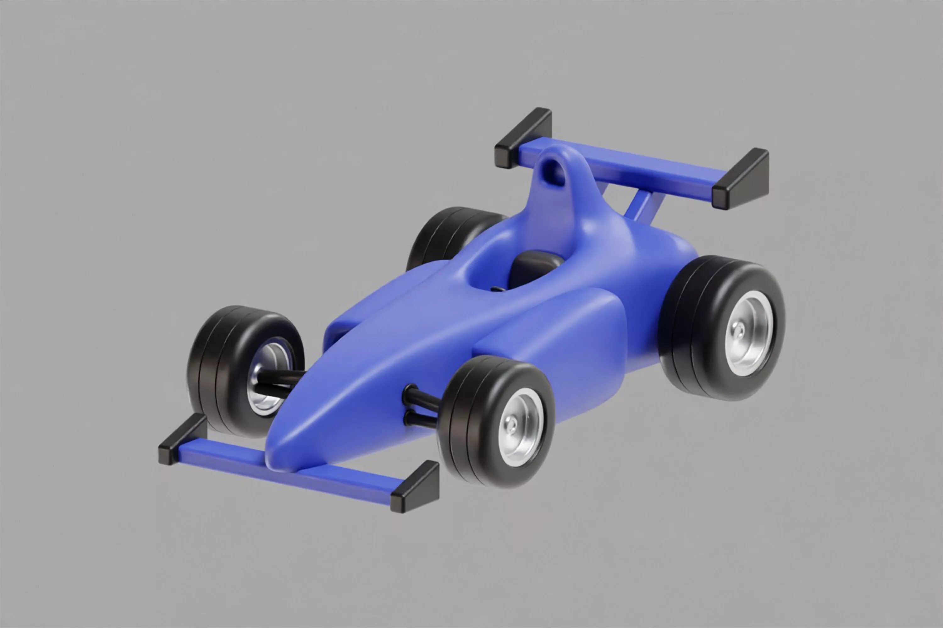 Racing car Low-poly 3D model