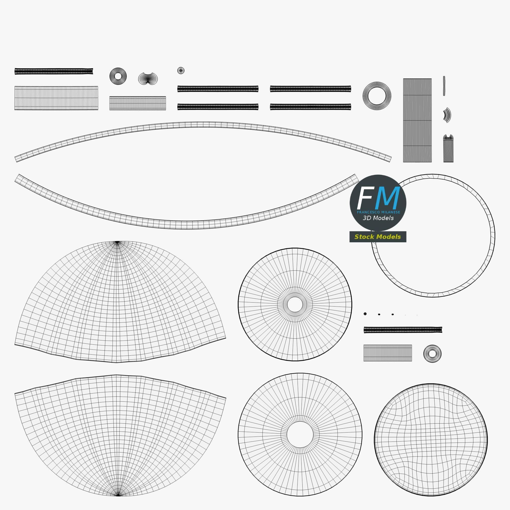 Wagenfeld table lamp 3D model_12