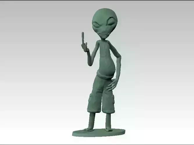 Paul1 alien figure 3D print model