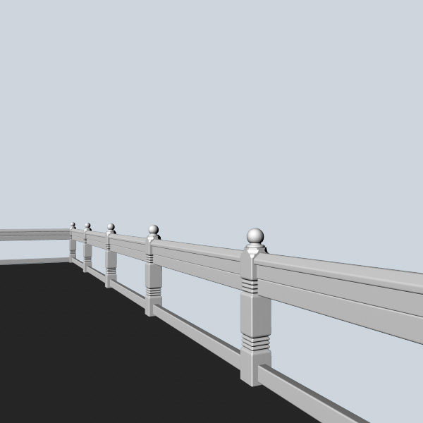 Porch Post 2 3D model_5