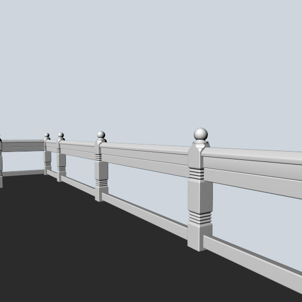 Porch Post 2 3D model_1