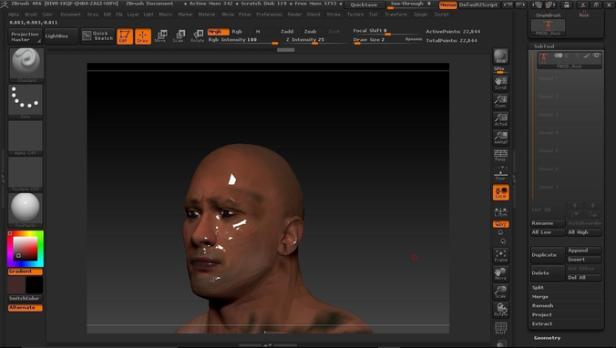 WWE The Rock 3d print ready texture included 3D model